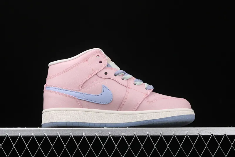 All categories Air Jordan Jordan series basketball shoes Air Jordan 1 Mid Air Jordan 1 Mid AJ1 Joe 1 mid-top goddess pink mandarin duck 555112-600